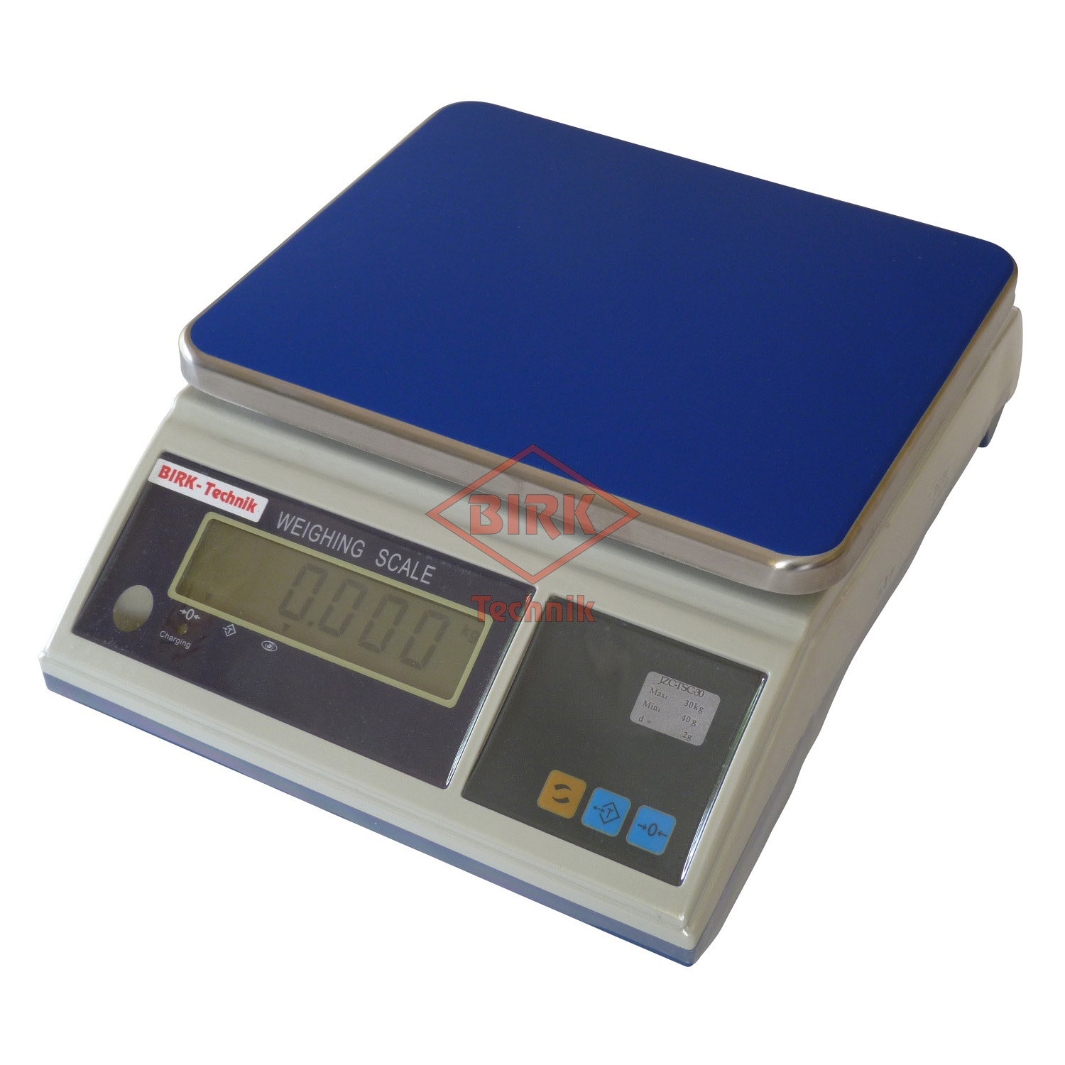 Digital-Waage BSC 30 Kg, 2 g Teilung mit Prüfzertifikat