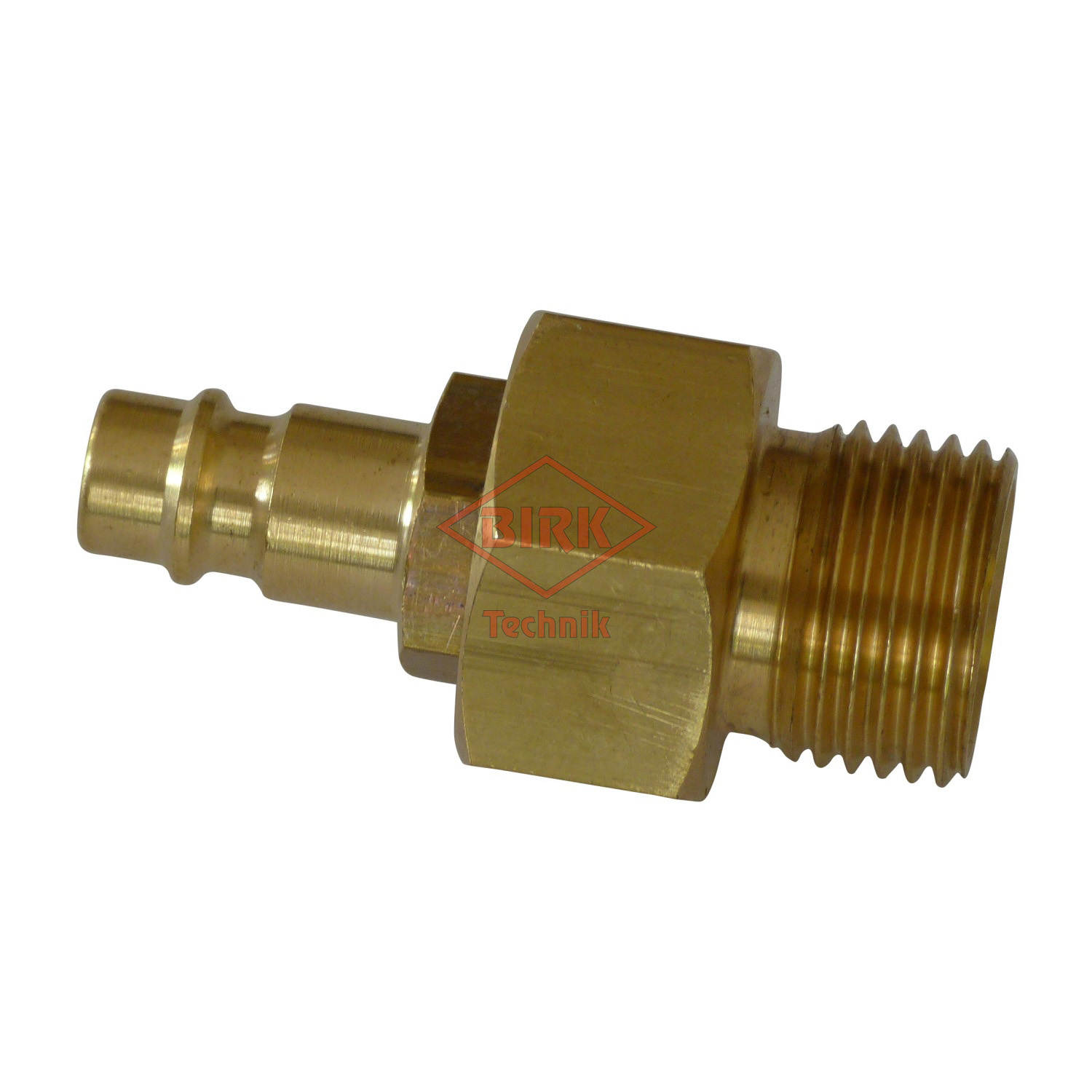 Schlauchprüfanschluss mit Stecker R ½ " mit 0-Ringabdichtung